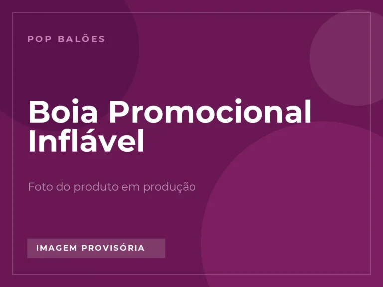 Boia Promocional Inflável em imagem provisória, foto real em produção